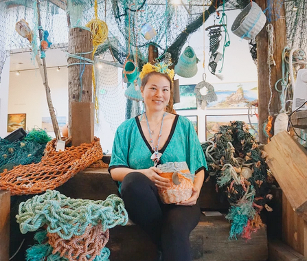 Ghost Net Landscape: fishing rope marine debris art installation by Emily  Miller fine art :: Ocean-inspired artwork from Oregon & Kauai