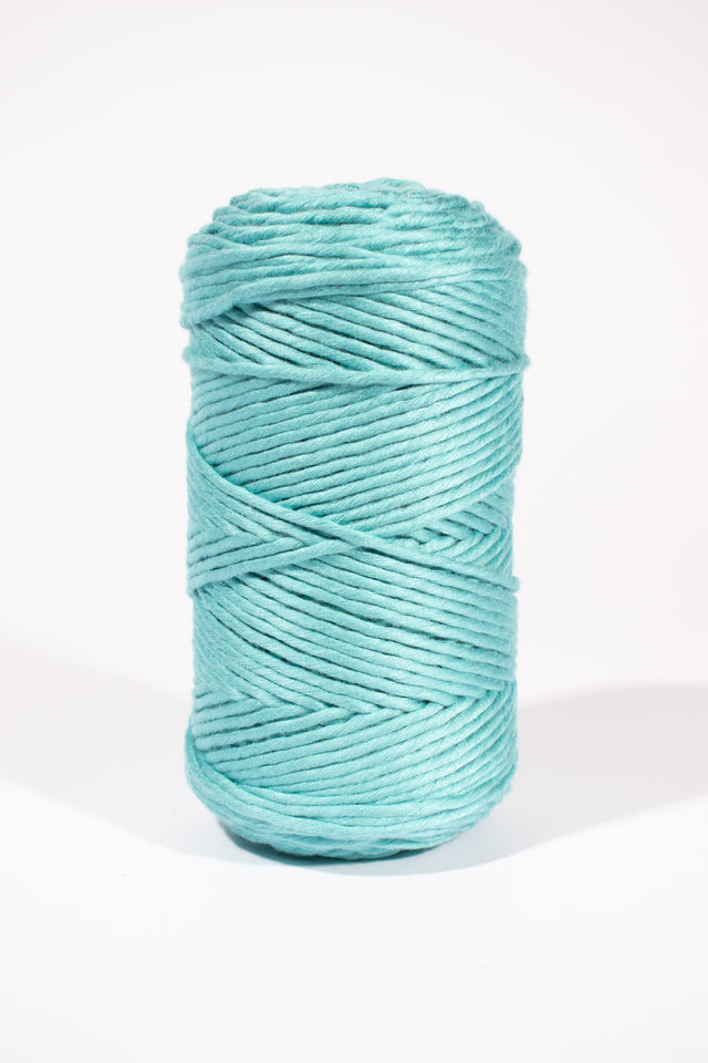 3mm bamboo super soft string for macrame - turquoise