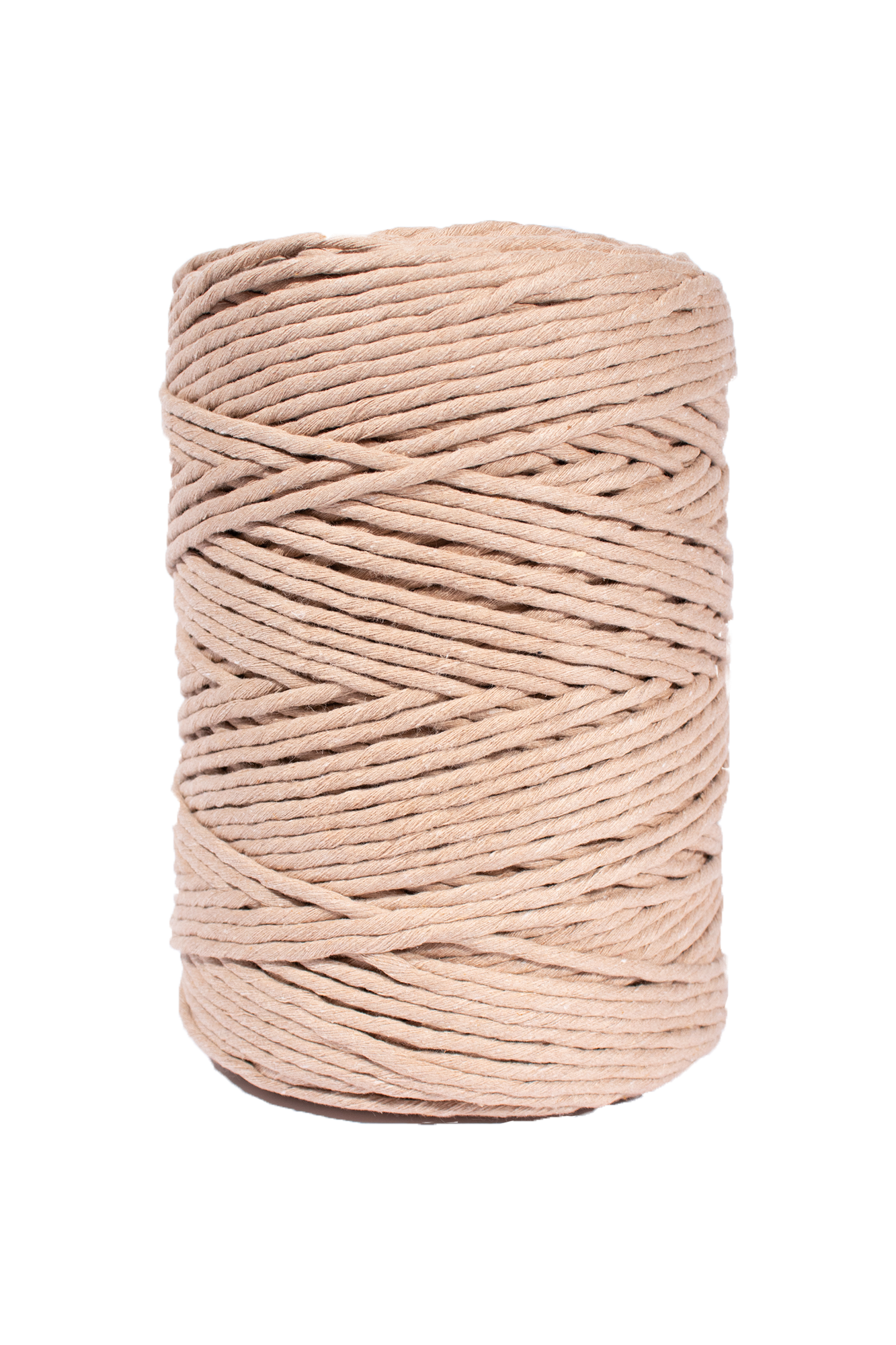 100% Cotton Macrame Rope Sand - 4 mm - Knit Knot & Natter