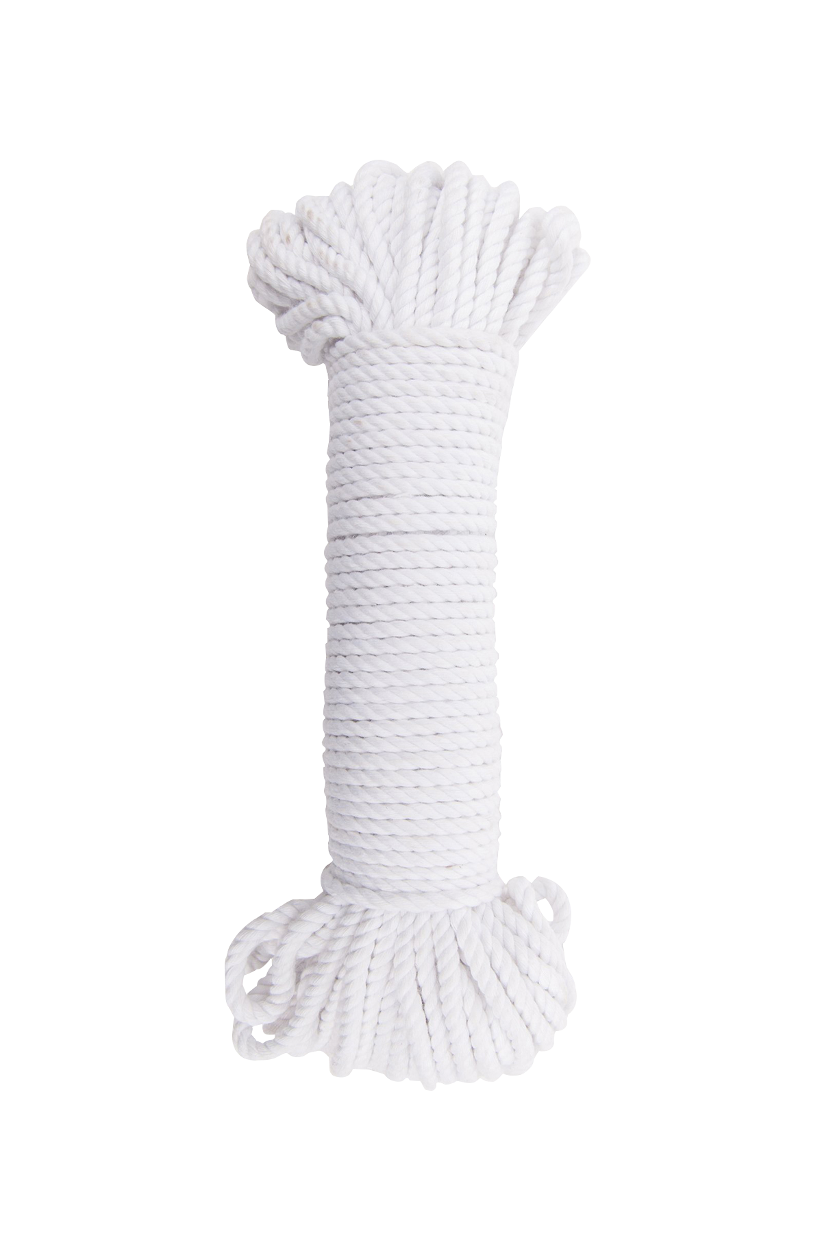 5mm cotton rope bundle bright white