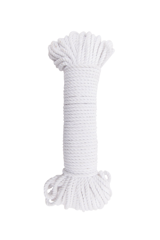 5mm cotton rope bundle bright white
