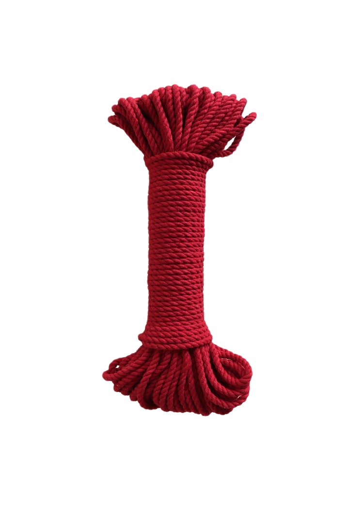 5mm cotton rope bundle red