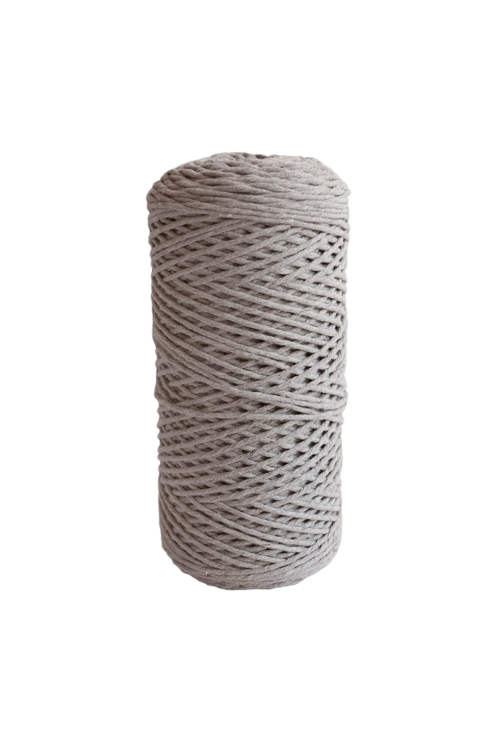 2mm 100% Recycled Cotton Cord - 1000ft Spool