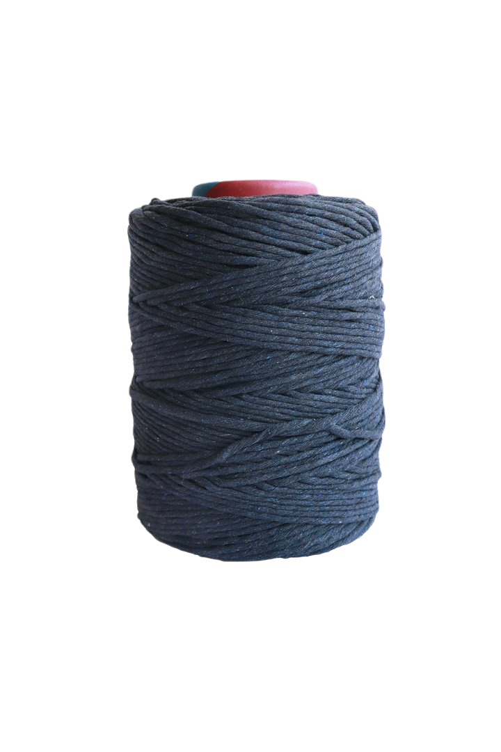 4mm Cotton String - Macrame Cord Indigo by Modern Macramé