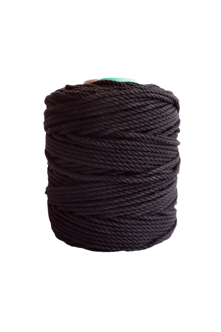600 feet of 5mm 100% cotton rope - black
