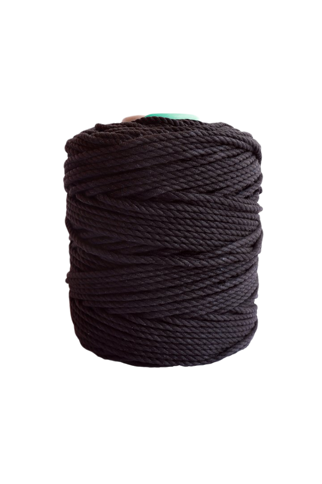 600 feet of 5mm 100% cotton rope - black