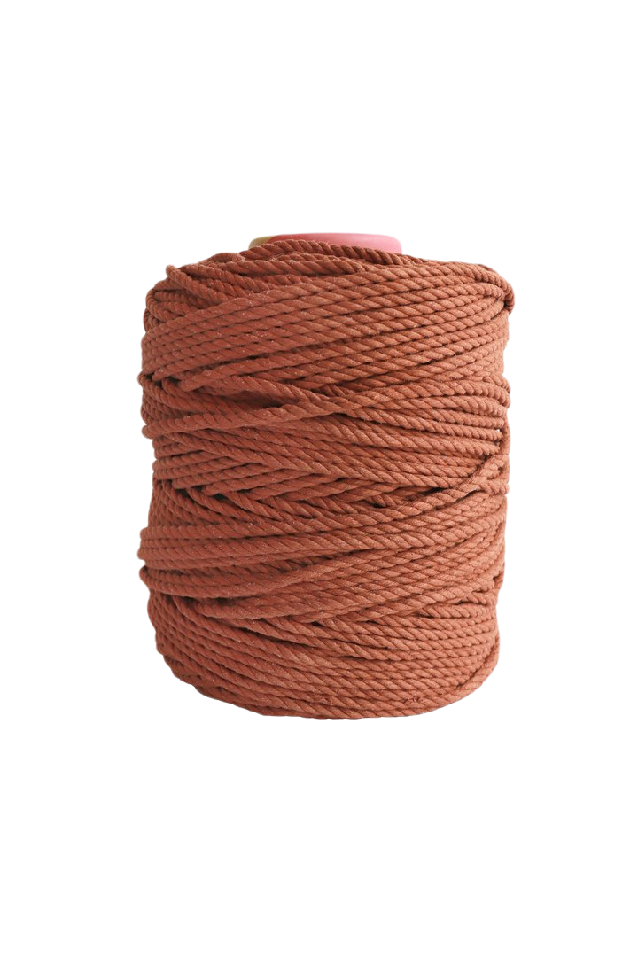 5mm Cotton Rope 600 ft - Macrame Materials Copper by Modern Macramé