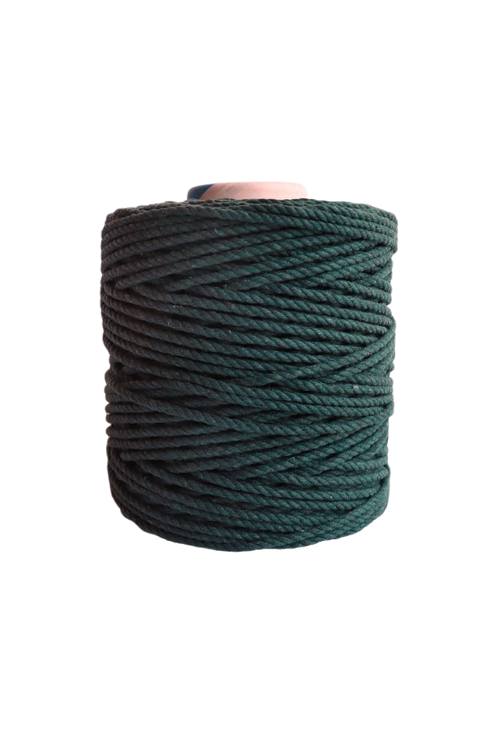 600 feet of 5mm 100% cotton rope - forest