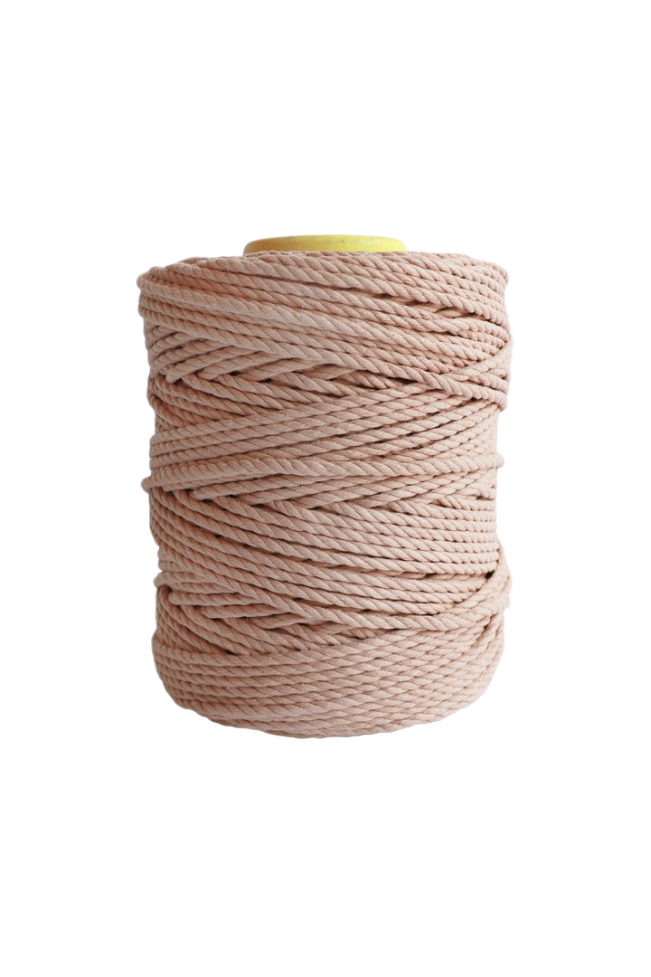 5mm 295ft 100% Natural Cotton Twisted Cord Macrame Rope Cord 8