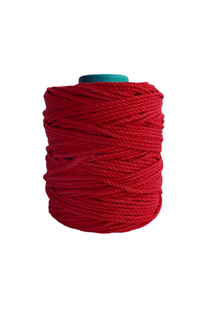 600 feet of 5mm 100% cotton rope -red