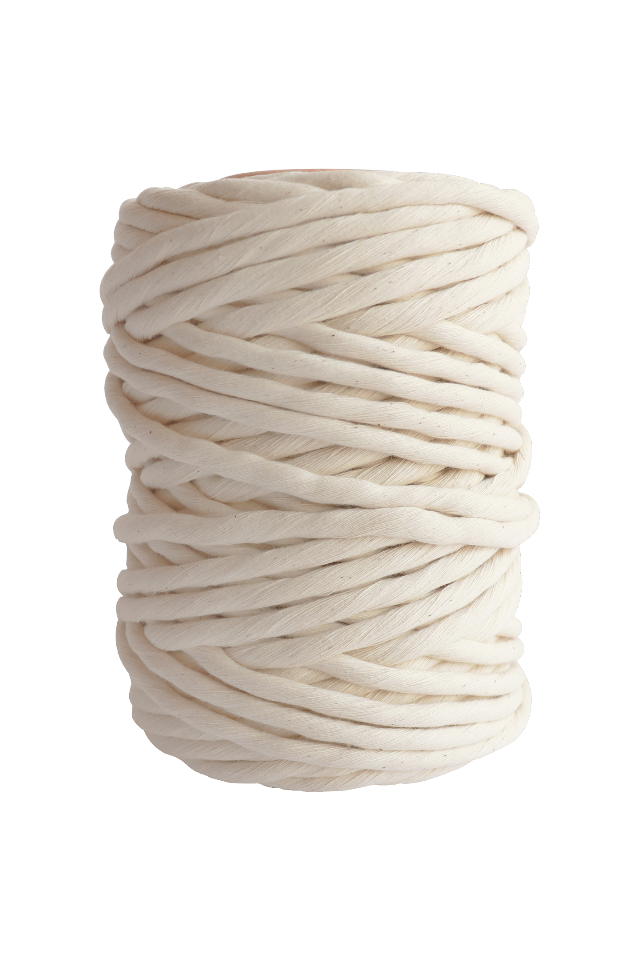 Thinsont Macrame Cord 6mm Natural Macrame Cotton Rope Soft Cotton Cord  Craft Knitting Braiding Thread 5mm*65M 