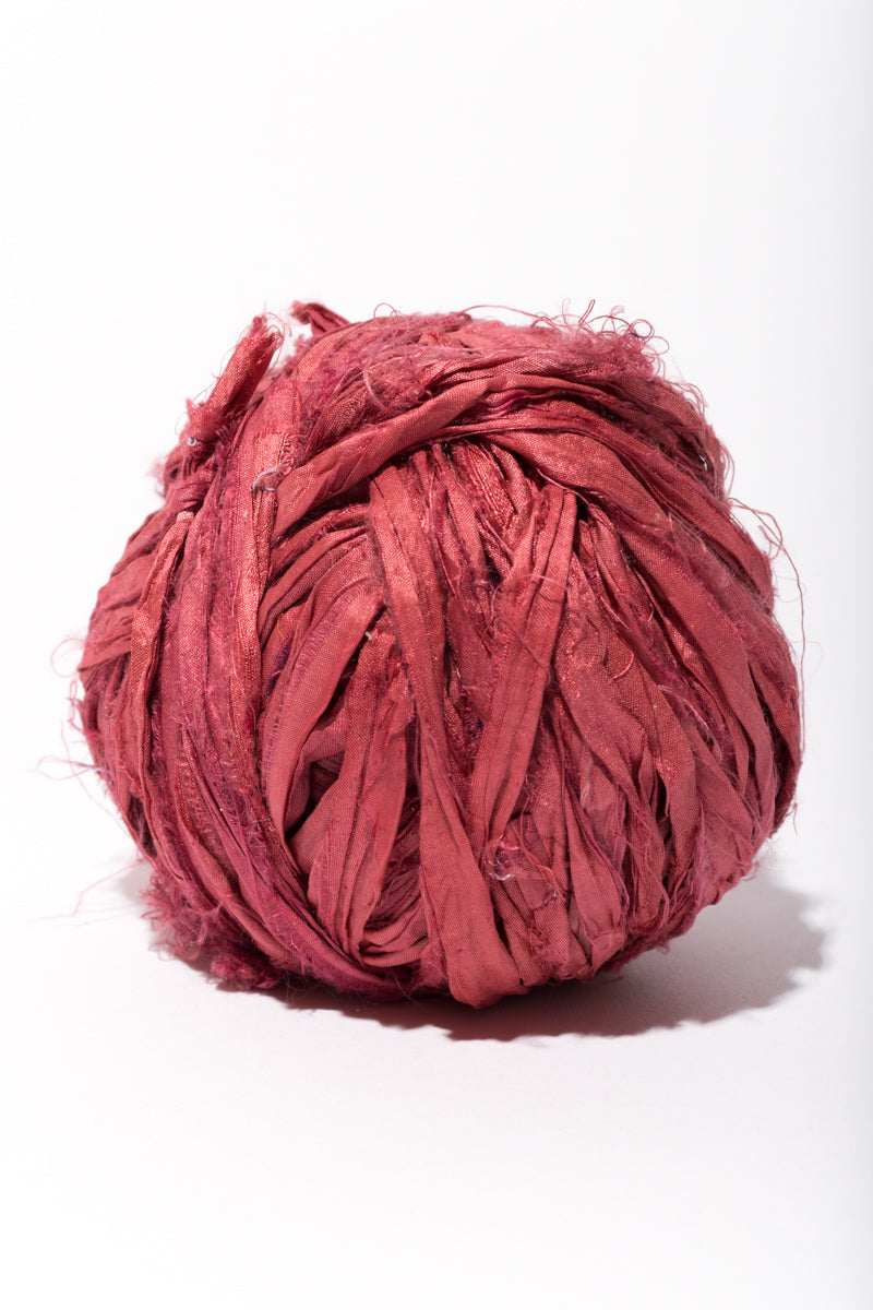 at The Bahamas: Multi Colored Sari Silk Ribbon Yarn - Ethically Sourced Yarn, Craft Kits, Home Goods, Clothing & Accessories