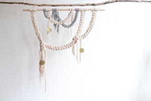 who loves the sun macrame wall hanging