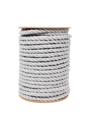 12mm cotton rope in light gray