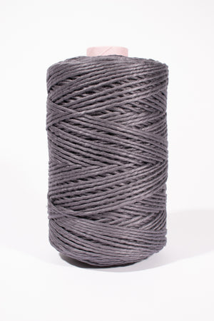 3mm bamboo super soft string for macrame - pewter