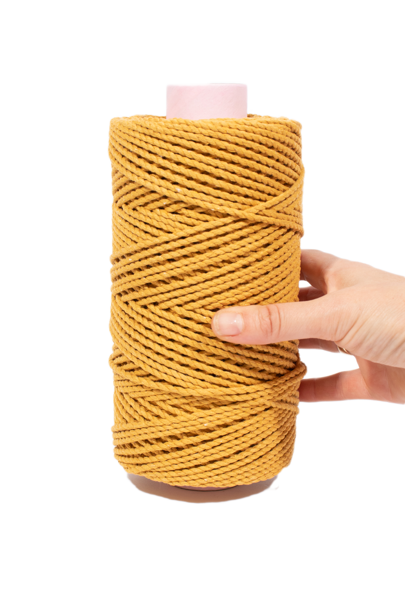 Metallic Cotton Macramé Rope With Gold Thread - 3mm Crafting Cord