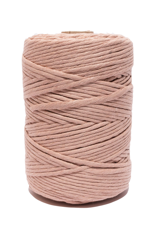 Peach 100% cotton cord for macrame and crafts