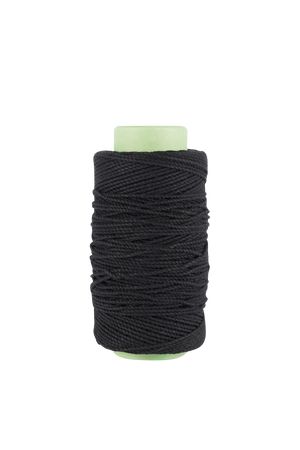 3mm 2 ply 100% cotton rope in Black