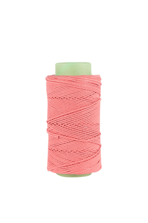 3mm 2 ply 100% cotton rope in coral