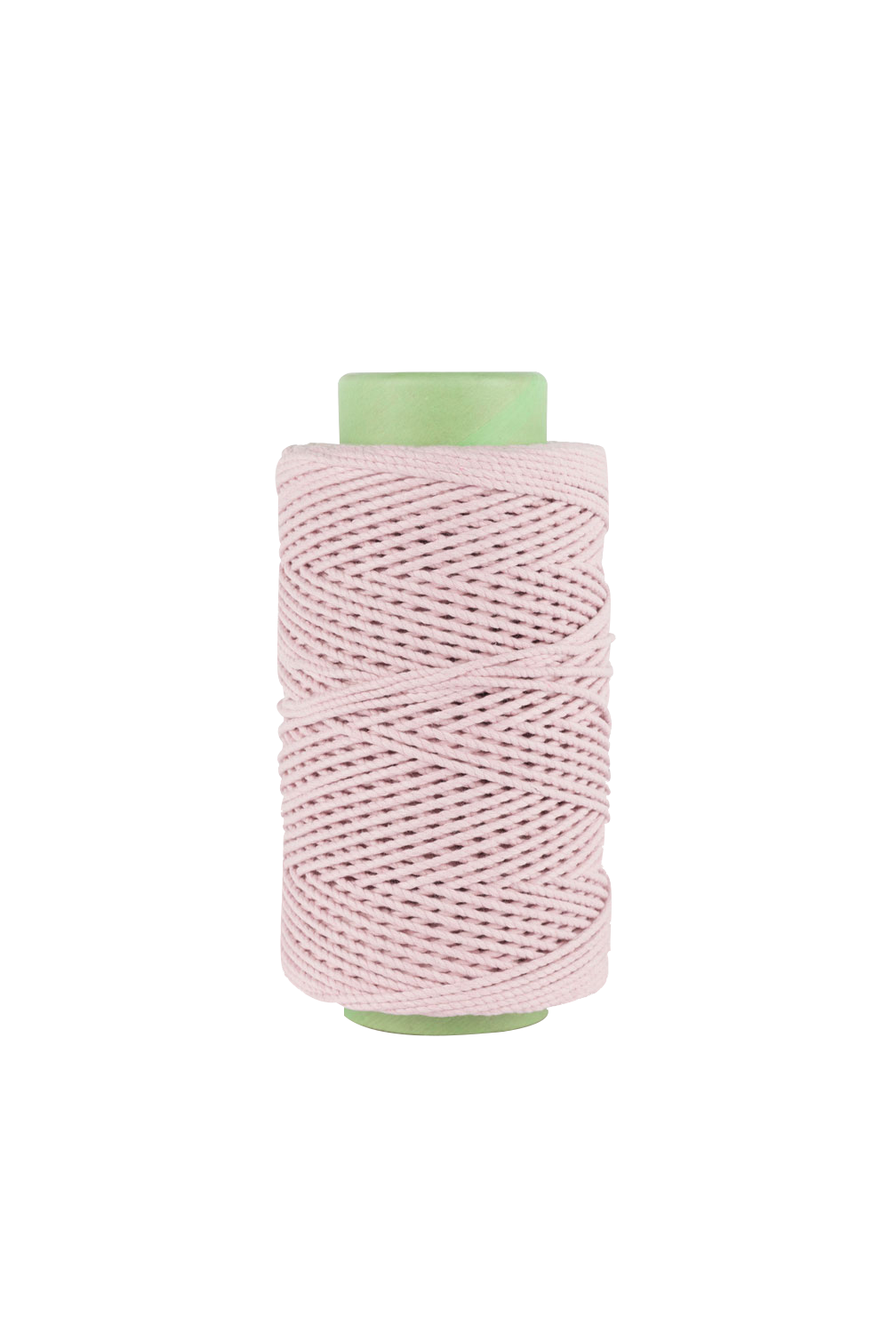 3mm 2 ply 100% cotton rope in light pink