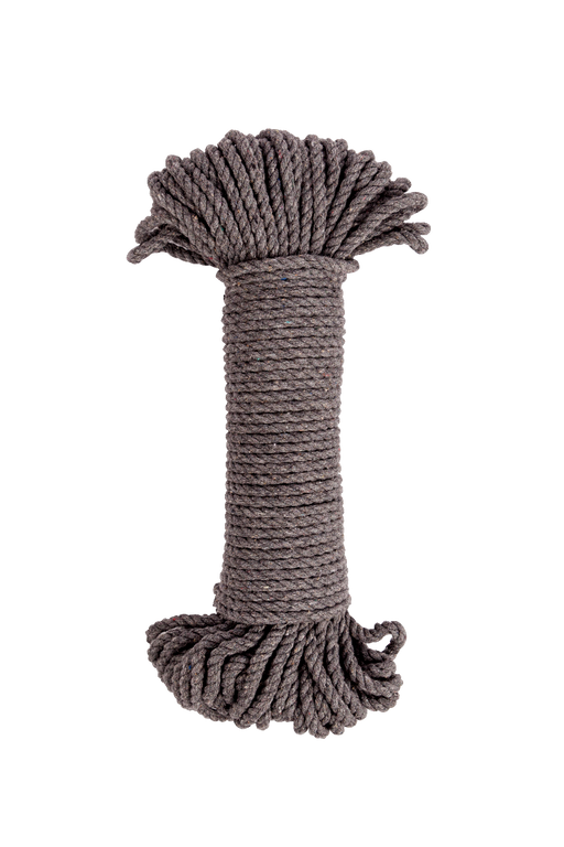5mm cotton rope bundle dark gray