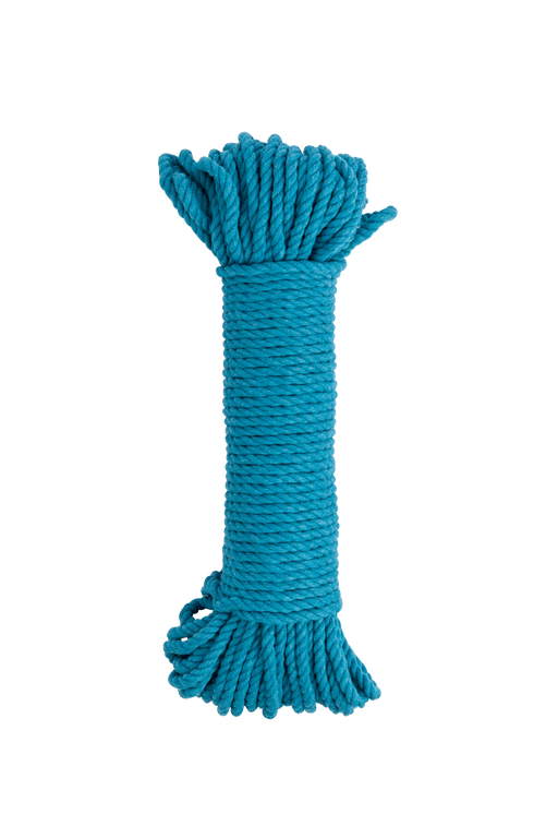 5mm cotton rope bundle in teal