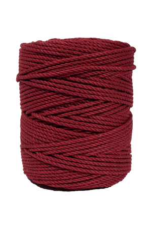 5mm cotton rope - cranberry