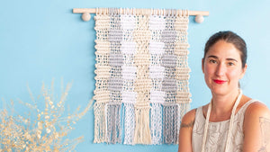 Emily Katz with the Hygge Quilt Wall Hanging