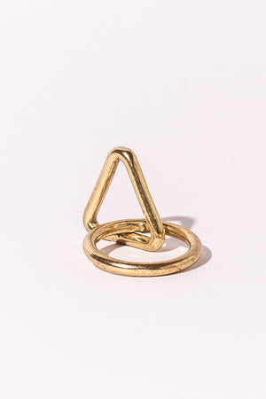 Brass Keyhole, Loop & Ring for Plant Hanger