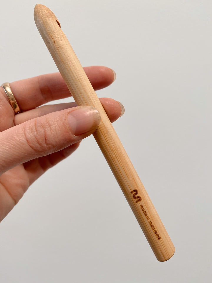 12mm bamboo crochet hook