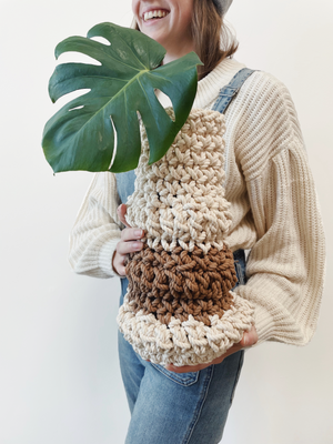 Crochet Vessel in Wheat / Natural 