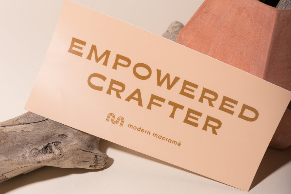 Empowered Crafter Bumper Sticker