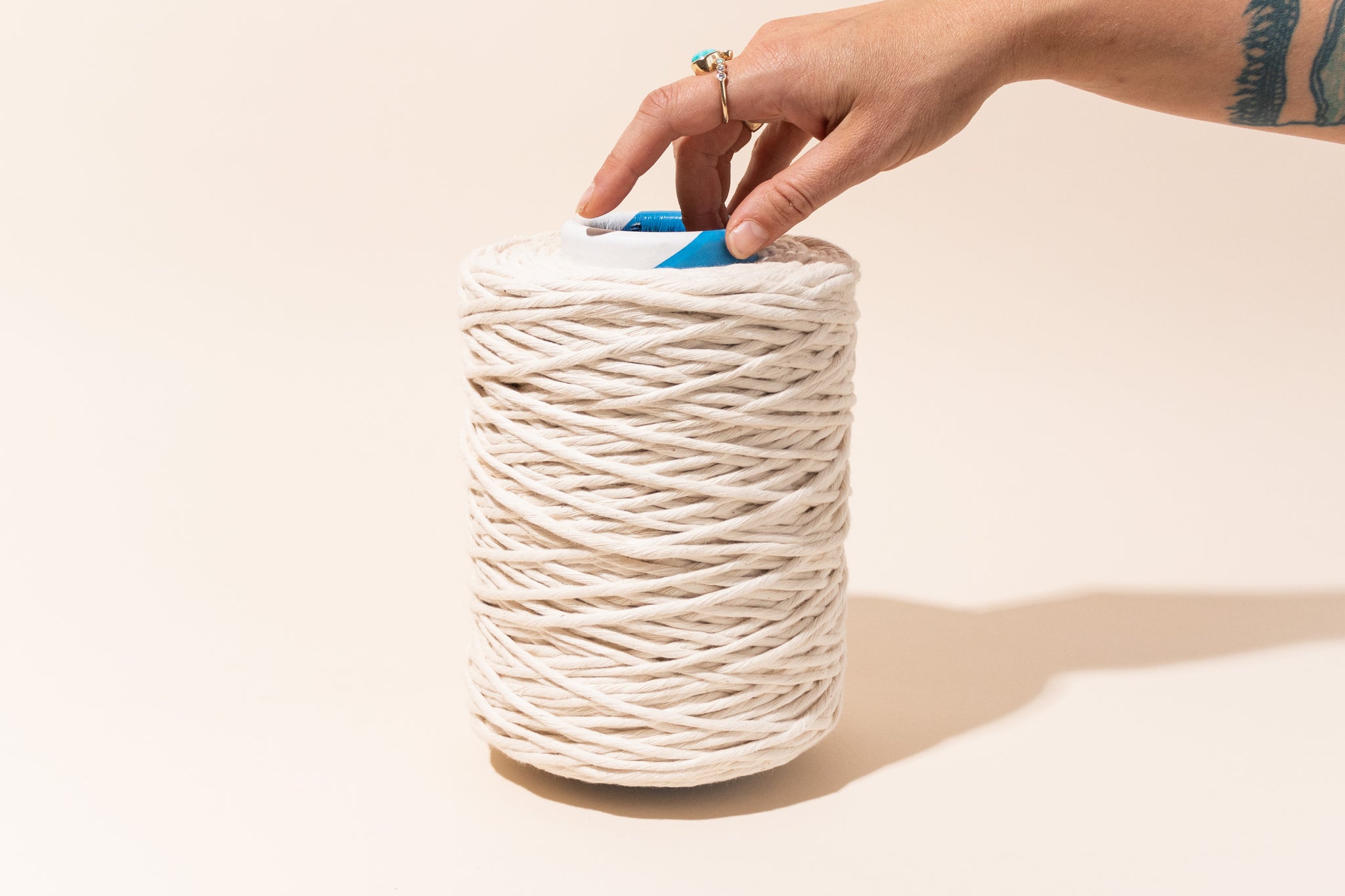 4mm Cotton String - Macrame Cord Indigo by Modern Macramé