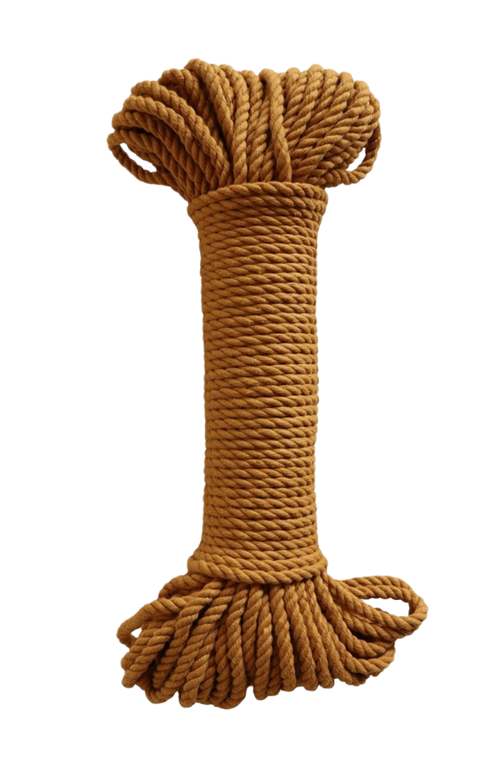 5mm cotton rope bundle mustard