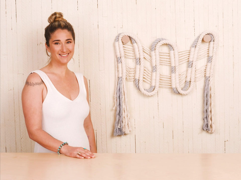 Learn to knot the Line Drawing Wall Hanging with with Emily Katz