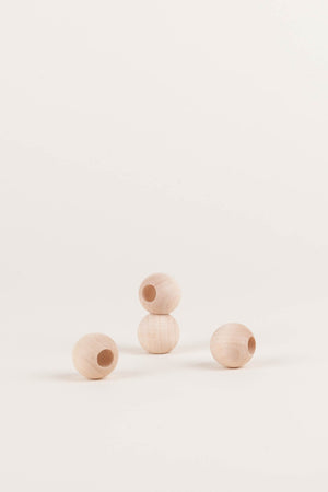 Natural Wood Beads - Round, Beads - MODERN MACRAMÉ