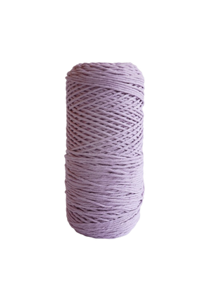 2mm 100% oeko tex certified cotton string or cord  - lavender