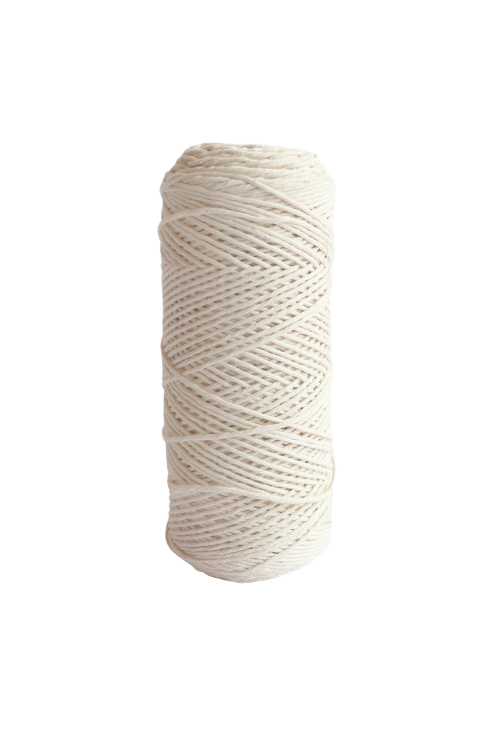 2mm 100% oeko tex certified cotton string or cord - Natural
