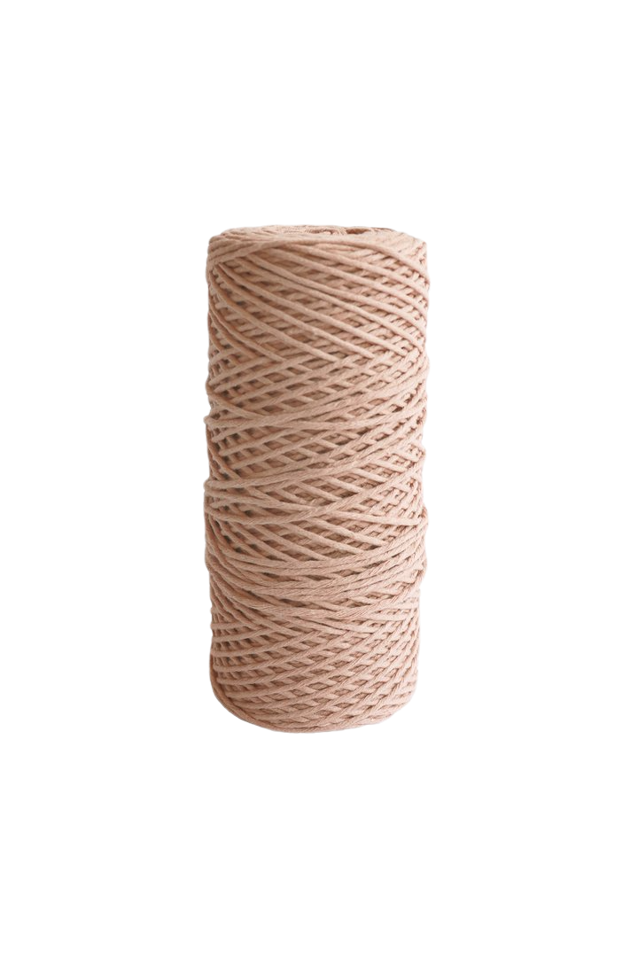 peach 2mm 100% oeko tex certified cotton string or cord 