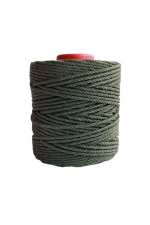 600 feet of 5mm 100% cotton rope - army green