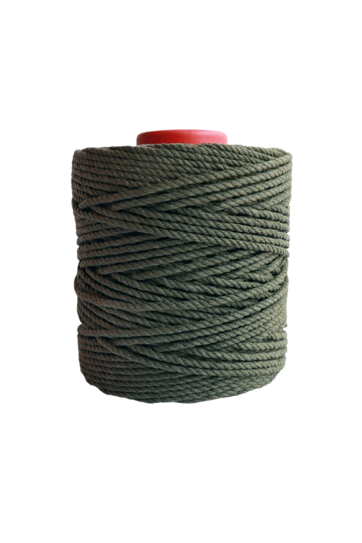 600 feet of 5mm 100% cotton rope - army green