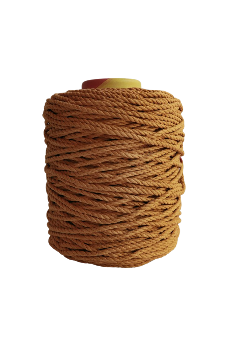 600 feet of 5mm 100% cotton rope - mustard
