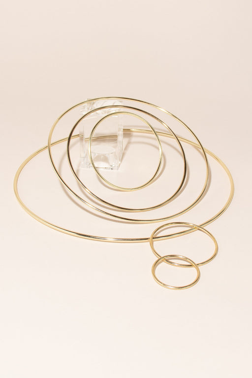 Metal Brass Hoops All Sizes 