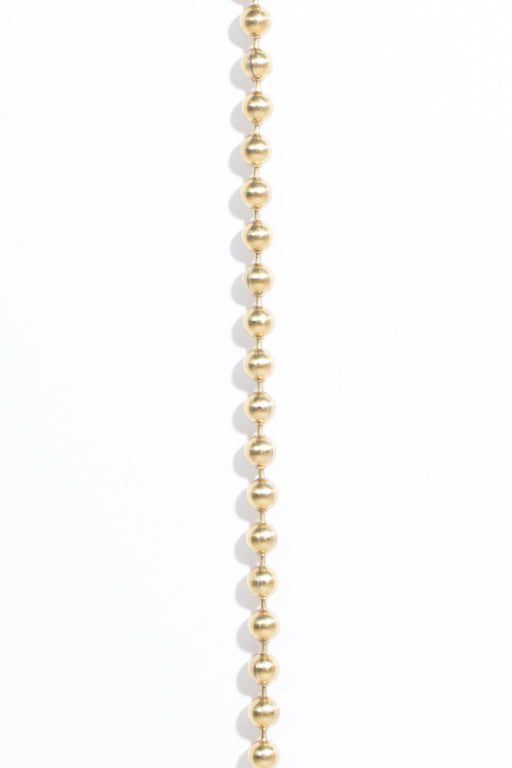 Brass Bead Ball Chain - brass coated steel