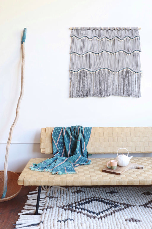 DIY Macrame wall hanging pattern tutorial Guatemala Waves