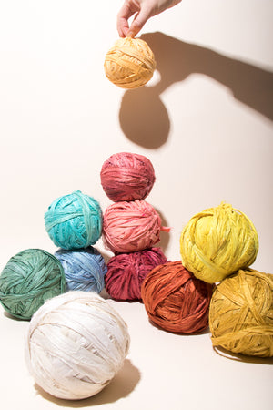 Rainbow of Silk Sari Ribbon Balls 