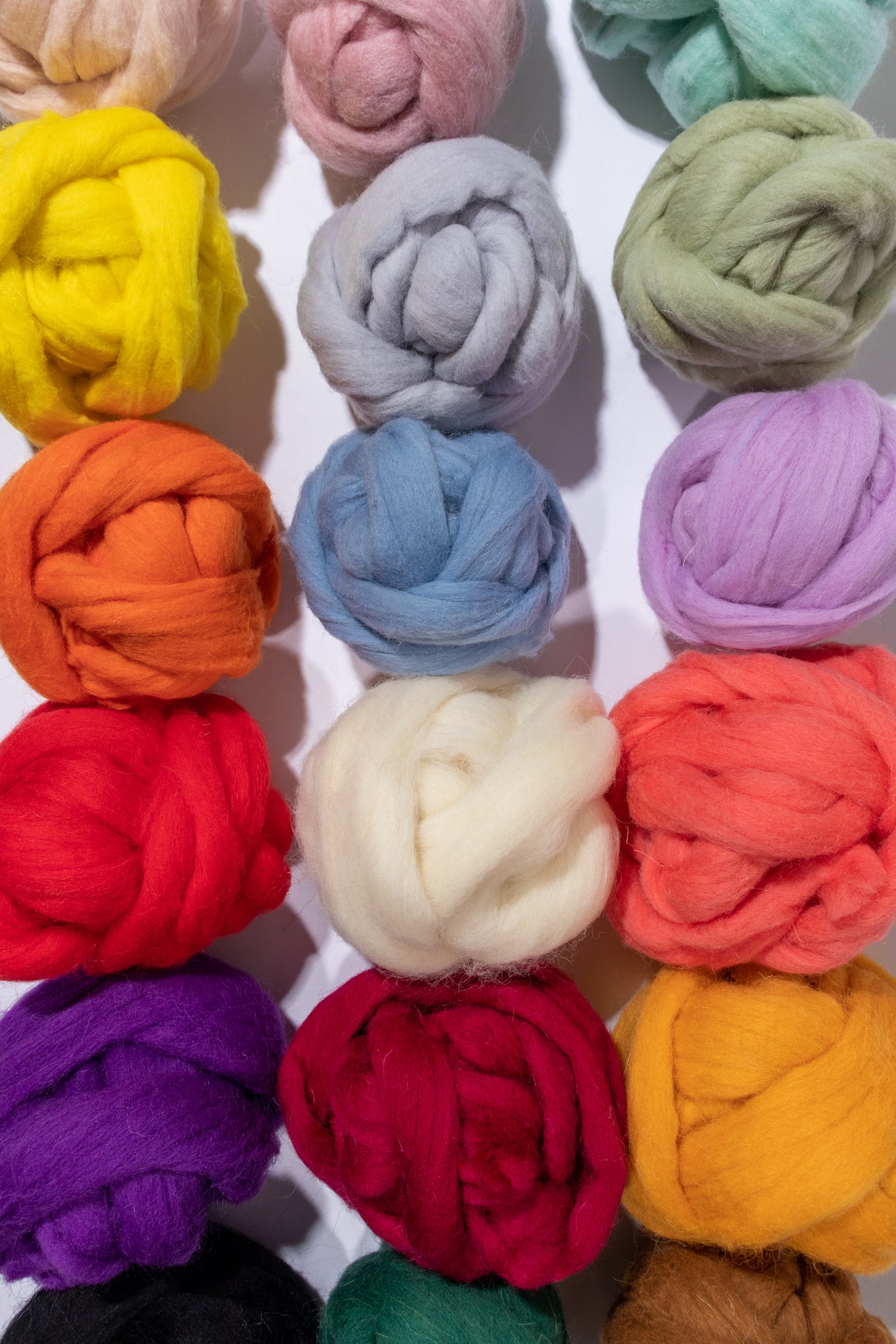 High Quality Australian Wool Roving (22 colours) Macrame Rope DIY Handcraft, Yarn, Decor, Fiber Art Supply