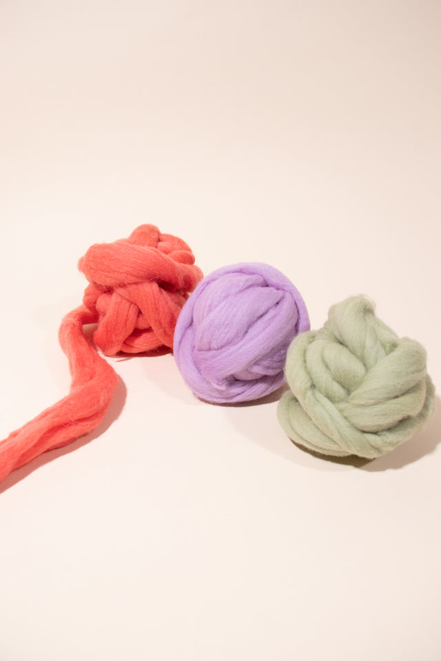 Wool Roving - Perfect for Macra-Weave! Mustard by Modern Macramé